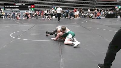 130 lbs Quarterfinal - Teagan Edwards, Trojan Wrestling vs Edward Stiltner, Grundy Wrestling Club