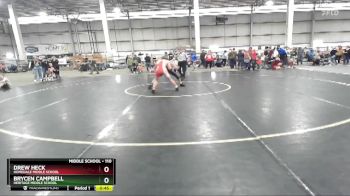 110 lbs Cons. Round 4 - Drew Heck, Homedale Middle School vs Brycen Campbell, Heritage Middle School