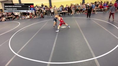 144 lbs Champ. Round 1 - Brayden Scheffers, IA vs Frankie Nitti, IL