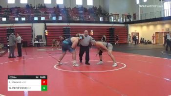 285 lbs Semifinal - Keaton Kluever, North Carolina vs Wyatt Hendrickson, Air Force Prep
