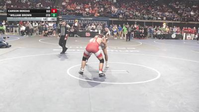 D 3 165 lbs 5th Place Match - Carson Berzas, Basile vs WILLIAM BROWN, St. Edmund