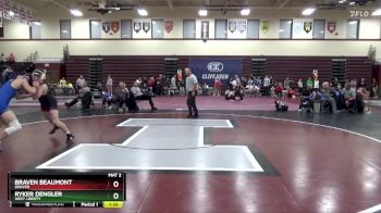 157 lbs Cons. Round 1 - Ryker Dengler, West Liberty vs Braven Beaumont, Denver