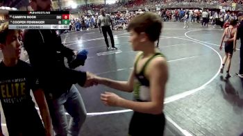 80 lbs Champ. Round 1 - Camryn Book, Beatrice Wrestling Club vs Cooper Fehringer, Clarkson Leigh