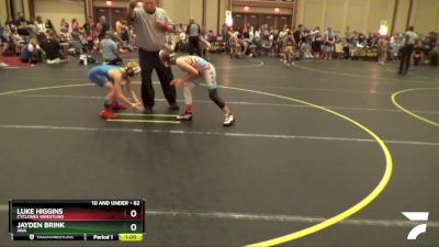 82 lbs Cons. Round 1 - Jayden Brink, AWA vs Luke Higgins, Cyclones Wrestling