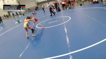 94-105 lbs Quarterfinal - Maddisyn Lampman, Wisner Rec vs Maria Hoegemeyer, Wrestling With Character