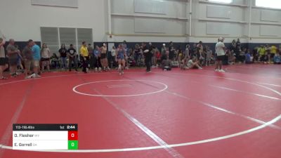 113-118.4 lbs Quarterfinal - Olivia Flesher, WV vs Emma Gorrell, OH