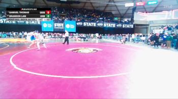 Boys 3A 165 lbs Champ. Round 3 - Samuel Thomas, University vs Brandon Lam, Liberty (Issaquah)
