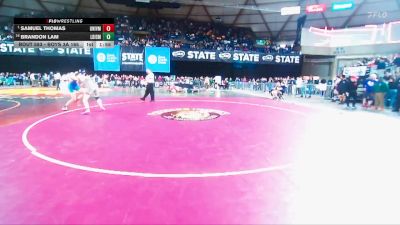 Boys 3A 165 lbs Champ. Round 3 - Samuel Thomas, University vs Brandon Lam, Liberty (Issaquah)