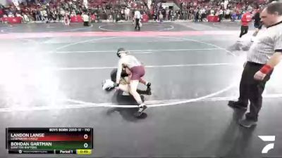 110 lbs Cons. Round 3 - Bohdan Gartman, Grafton Raptors vs Landon Lange, Luxemburg-Casco