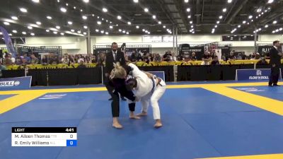 Marie Aileen Thomas vs Rachael Emily Williams 2024 World Masters IBJJF Jiu-Jitsu Championship