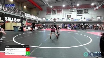 55 lbs Rr Rnd 4 - Connor Baughman, Pocola Youth Wrestling vs Corbin Morris, Viking Wrestling Club