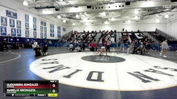 125 lbs Quarterfinal - ALEXANDRA GONZALEZ, Mayfair vs Isabelle Archuleta, Alta Loma