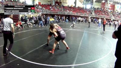 120 lbs Cons. Round 3 - Pierson Braithwait, CWO vs Wyatt Meunier, Amherst Wrestling Club