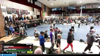 132 lbs 5th Place Match - Braxton Smith, Mead vs Jaeger Hall, Kellogg