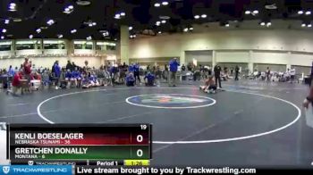 145 lbs Quarters & Wb (16 Team) - Gretchen Donally, Montana vs Kenli Boeselager, Nebraska Tsunami