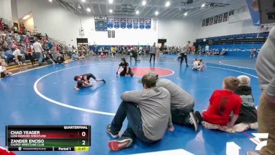 43 lbs Quarterfinal - Zander Enciso, Casper Wrestling Club vs Chad Yeager, Lusk Rawhide Wrestling