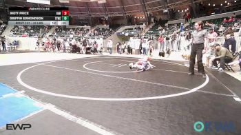 43 lbs Consi Of 4 - Jhett Price, Raw Wrestling Club vs Griffin Edmondson, Team Tulsa Wrestling Club