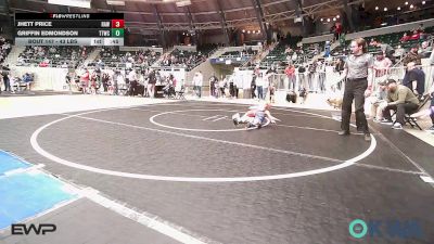 43 lbs Consi Of 4 - Jhett Price, Raw Wrestling Club vs Griffin Edmondson, Team Tulsa Wrestling Club