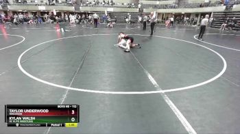 112 lbs Cons. Semi - Kylan Walsh, DC Elite Wrestling vs Taylor Underwood, Wisconsin