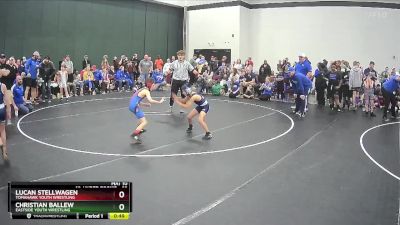 66 lbs Champ. Round 1 - Lucan Stellwagen, Tomahawk Youth Wrestling vs Christian Ballew, Eastside Youth Wrestling