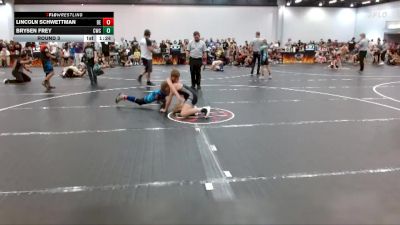 108 lbs Round 3 - Brysen Frey, Caveman Wrestling Club vs Lincoln Schwettman, Badlands Elite