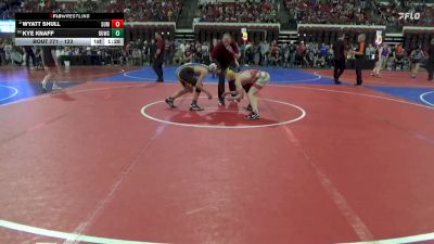 123 lbs Champ. Round 3 - Kye Knaff, Shepherd Wrestling Club vs Wyatt Shull, Helena Wrestling Club