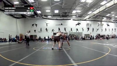 165 Freshman/Soph Cons. Round 3 - Liam Delaney, Baldwin Wallace vs Troy Myers, Mount St Joseph