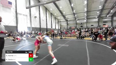 101 lbs Quarterfinal - Sonja Hartle, Outlaw WC vs Kassidy Davis, Mat Demon WC