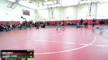 100 lbs Champ. Round 1 - Alondra Juarez, John Glenn vs Sara Merlo, Westminster