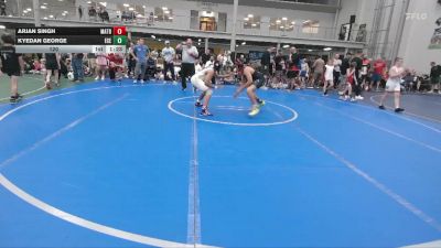 120 lbs Round 5 (6 Team) - Arjan Singh, Mat Assassins Black vs Kyedan George, East Carolina Elite