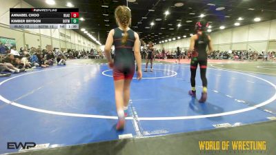 65 lbs Rr Rnd 4 - Annabel Choo, Black Widows K-6 vs KIMBER BRYSON, SOTM Lady Outlaw