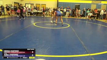 170 lbs Quarterfinal - Sienna Martinez, Southwest Timberwolves Wrestling Club vs Karla Martinez, Wichita Blue Knights Wrestling Club