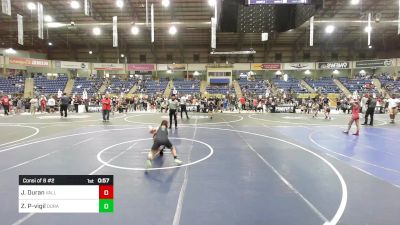 82 lbs Consi Of 8 #2 - Jaxyn Duran, Valley Bad Boys vs Zavian Palma-vigil, Duran Elite