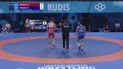 63 kg 1/8 Final - Nicholas Sorrow, United States vs Taiga Hibarino, Japan
