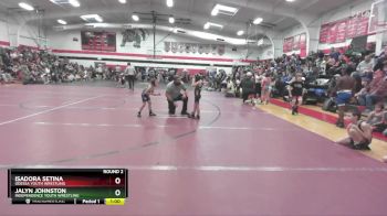 45-48 lbs Round 2 - Jalyn Johnston, Independence Youth Wrestling vs Isadora Setina, Odessa Youth Wrestling