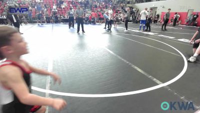 46 lbs Quarterfinal - Trace Bush, Skiatook Youth Wrestling vs River Wells, Claremore Wrestling Club