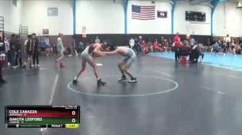 132 lbs Placement - Dakota Ledford, Laramie vs Cole Carazza, Berthoud