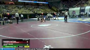 120 lbs Cons. Round 1 - Massimo Mattina, Chaminade College Preparatory vs Wyatt Black, Neosho
