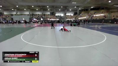 55 lbs Cons. Round 2 - Jonathan Stoijadinov, Cavalier Wrestling Academy vs Kieran Barry, Buckhorn Youth Wrestling Club