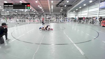 107 lbs Consi Of 64 #2 - Khiry Reese, NC vs Laila Builes, NY