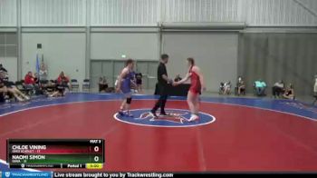 180 lbs Placement Matches (8 Team) - Chloe Vining, Ohio Scarlet vs Naomi Simon, Iowa