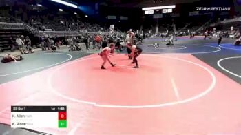 155 lbs Rr Rnd 1 - Kailey Allen, Thermopolis WC vs Klarissa Rinne, Colorado Bad Boys