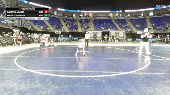 55 lbs Consy 5 - Calista Adams, Hamburg Area vs Maya Campbell, Mercer