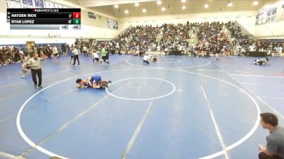 120 lbs Champ. Round 2 - Ryan Lopez, North Torrance vs Hayden Rios, Lake Forest