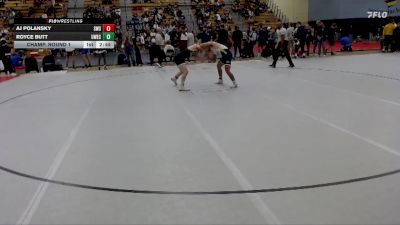 141 lbs Champ. Round 1 - Royce Butt, UW-Eau Claire vs Aj Polansky, Southwest State