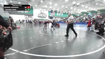 157 lbs Quarterfinal - Anthony Zaragoza, Corona Senior vs Zachary Ortiz, Rancho Verde