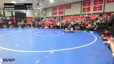 132 lbs Quarterfinal - Kaiser Grey, Hilldale vs Blain Boles, Tulsa Union