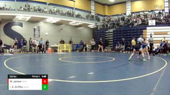 120 lbs. Cons. Round 5 - Ava Griffey, Washington vs Macie James, Marshfield