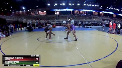 157 lbs Cons. Round 2 - Jayden Coates, Ft Pierce Central vs Tremaine Chester, Freedom