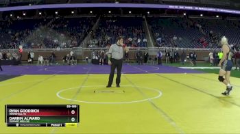 D3-165 lbs Cons. Round 3 - Ryan Goodrich, Whitehall HS vs Darrin Alward, Durand Area HS